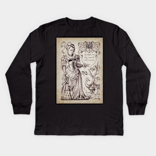 Renaissance Lady Kids Long Sleeve T-Shirt